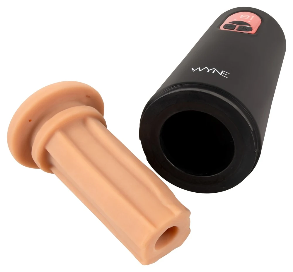 WYNE 07 automatische masturbator met vibratie en zuigfunctie