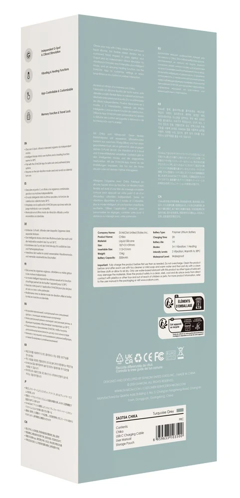 SVAKOM Chika rabbit vibrator met app en warmte