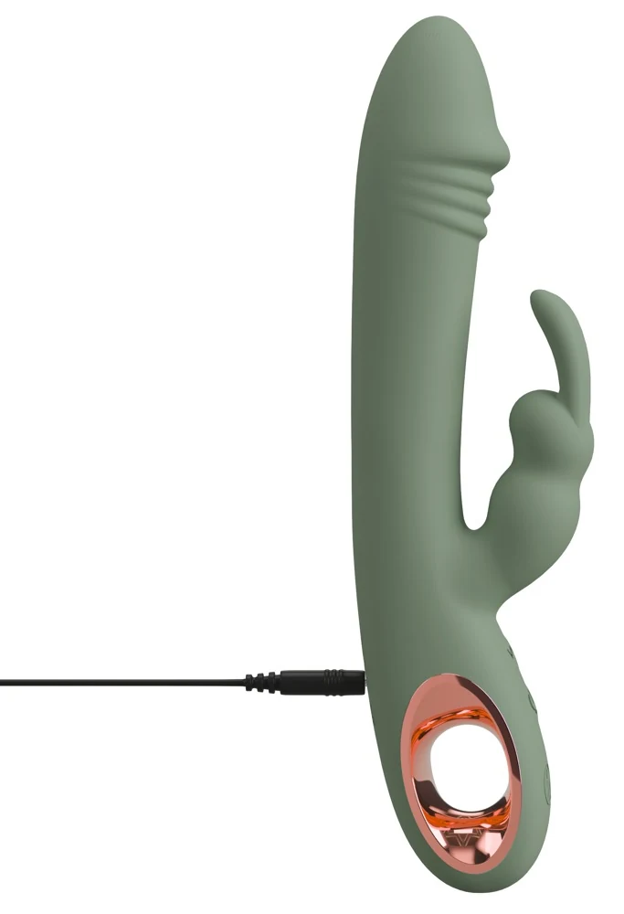 You2Toys Slim Rabbit Olive dubbele vibrator