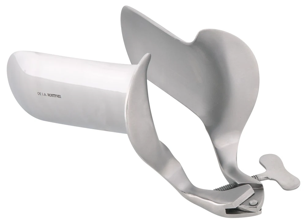 RVS speculum met stelschroef