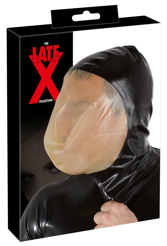 Latex vacuümmasker met rits