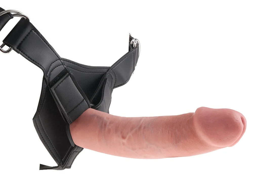 Verstelbare strap-on met afneembare dildo