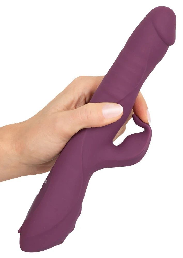 Javida rabbit vibrator met stoten en massagekralen