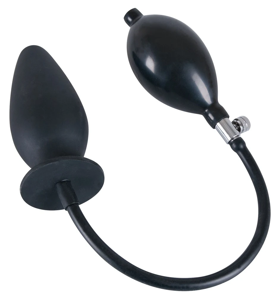 trueBlack opblaasbare buttplug siliconen