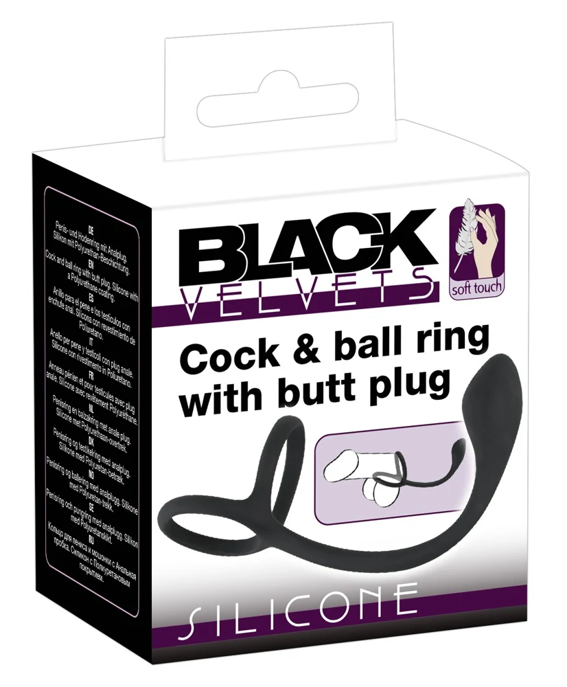 Cock & ball ring met anaalplug