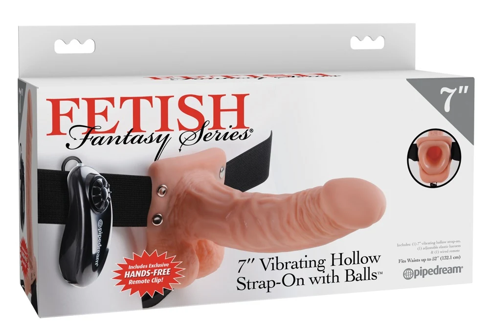 Holle vibrator met elastische strap-on