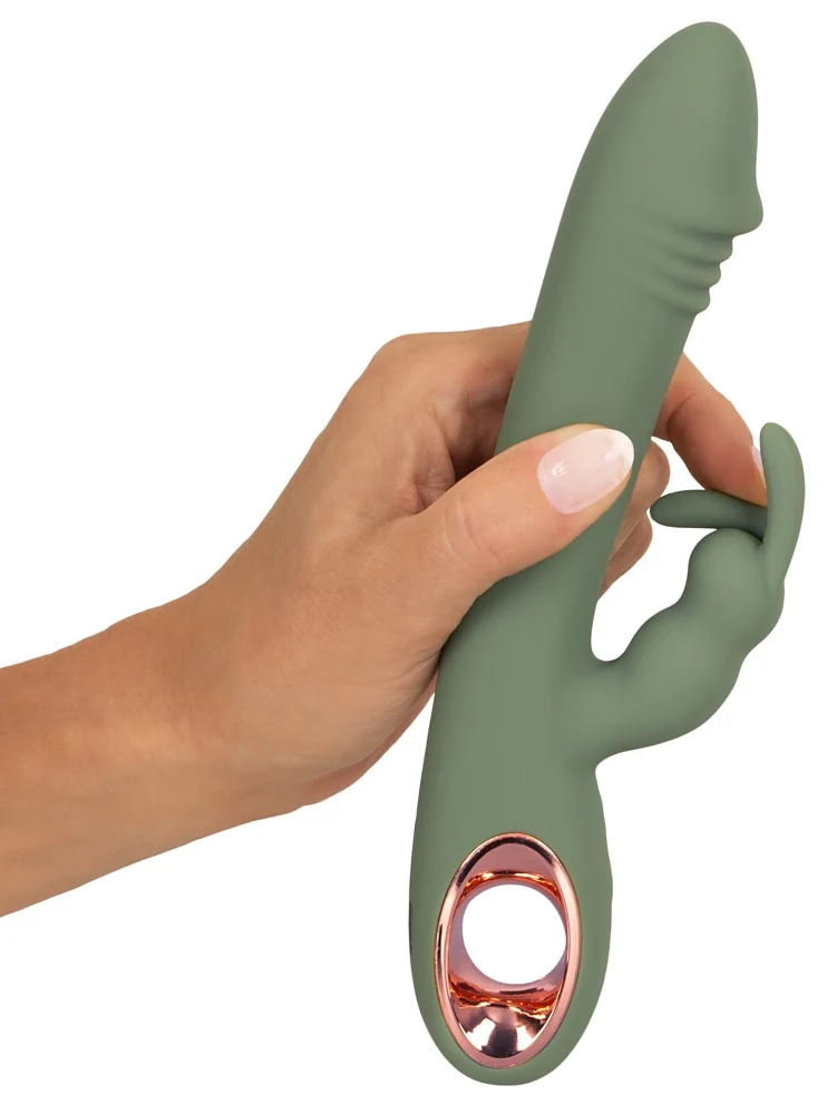 You2Toys Slim Rabbit Olive dubbele vibrator
