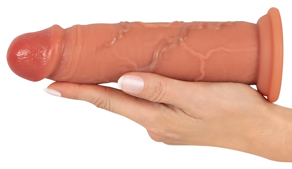Realistixxx Real Skin dildo met zuigvoet 20,5 cm