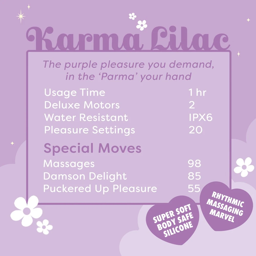 Unihorn Karma Lilac lay-on vibrator