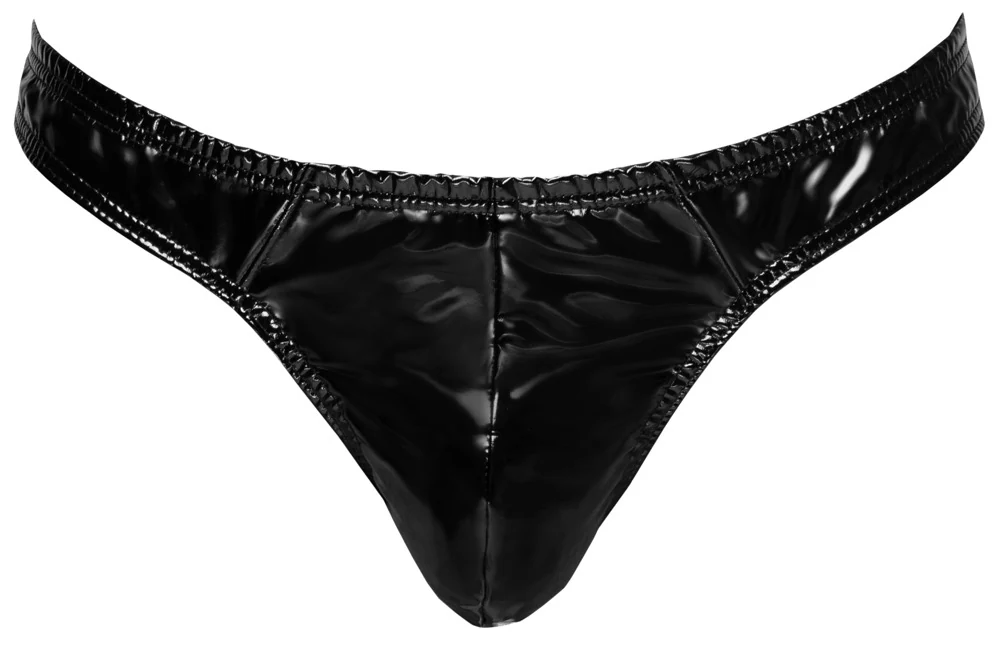 Black Level rio string van glanzend lakmateriaal