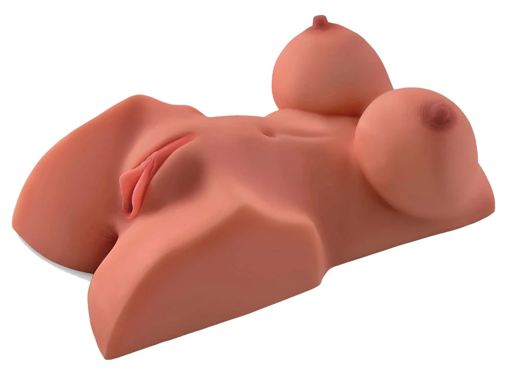 Levensechte masturbator torso met DD-borstvorm