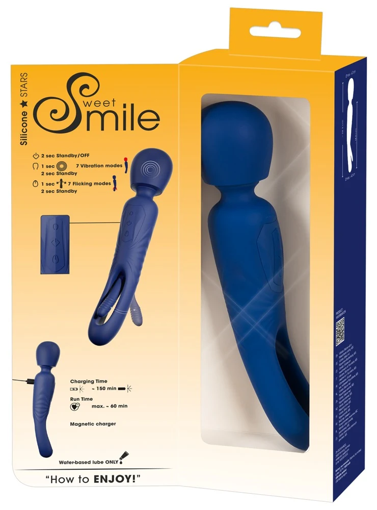 Sweet Smile 2-in-1 Wand met Flicking Tongue