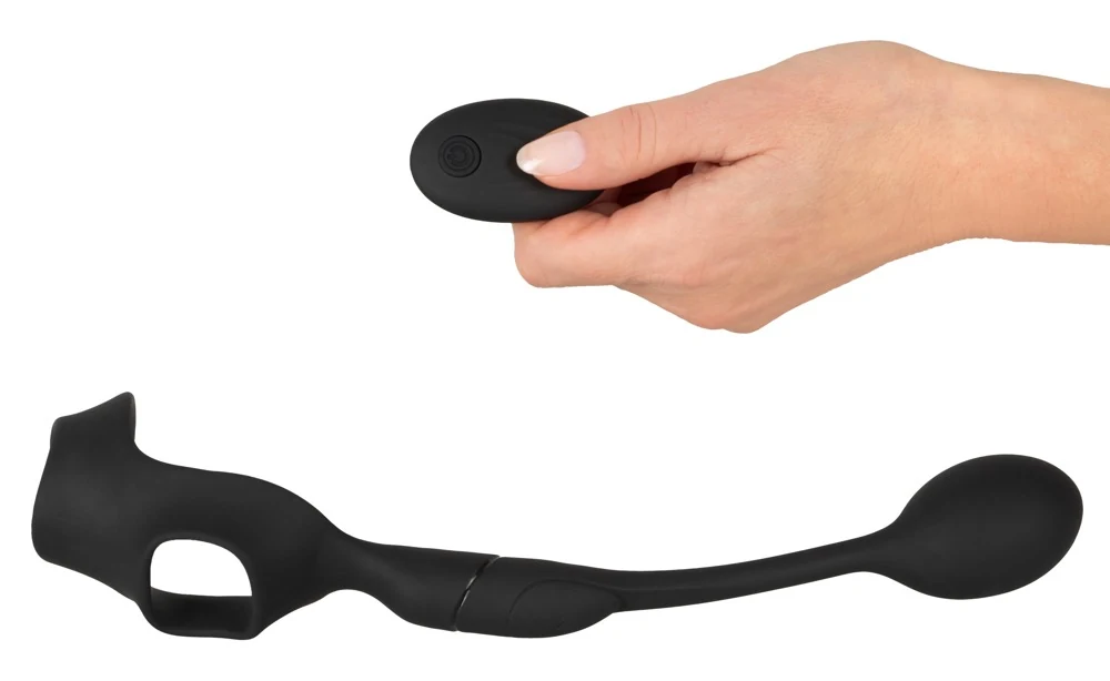Rebel cock ring met afstandsbediening en butt plug