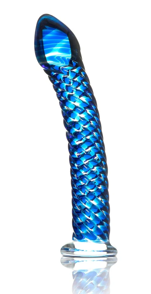 Handgemaakte glazen dildo 19 cm