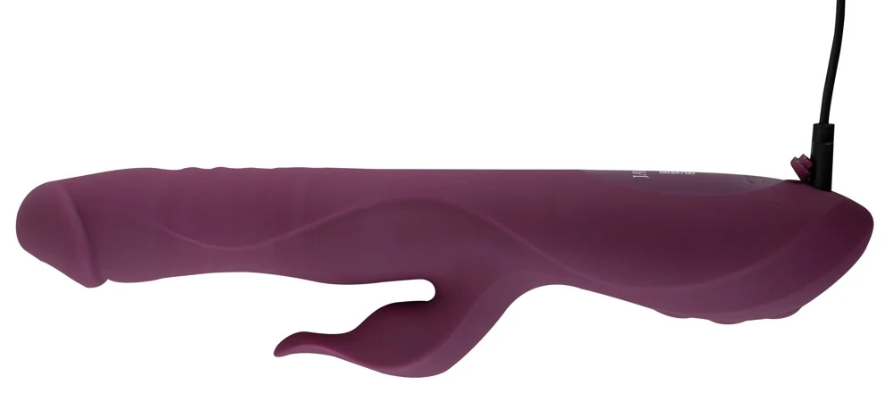 Javida rabbit vibrator met stoten en massagekralen