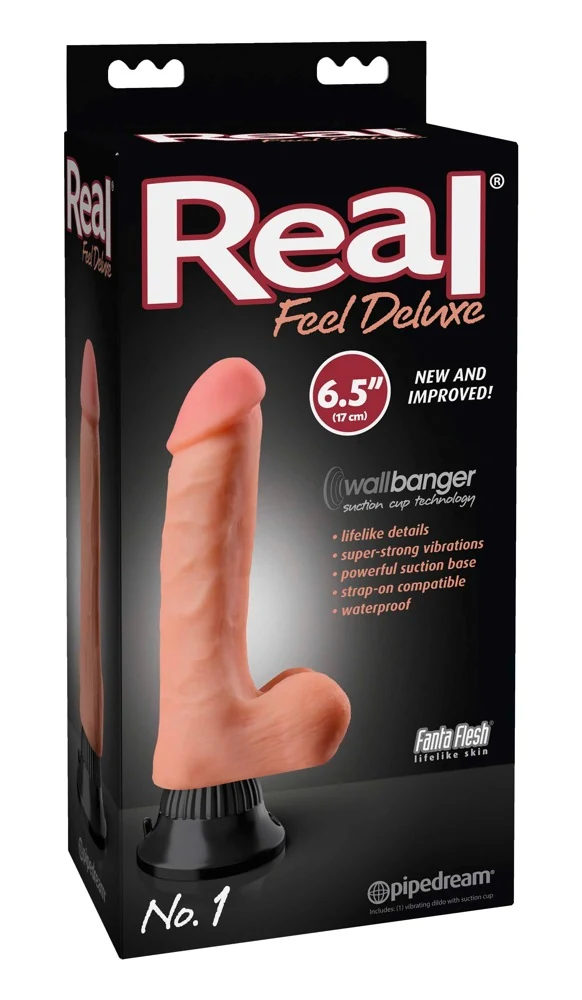 Realistische vibrator met zuigvoet en multispeed trilling