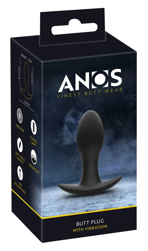 ANOS butt plug met vibratie oplaadbaar