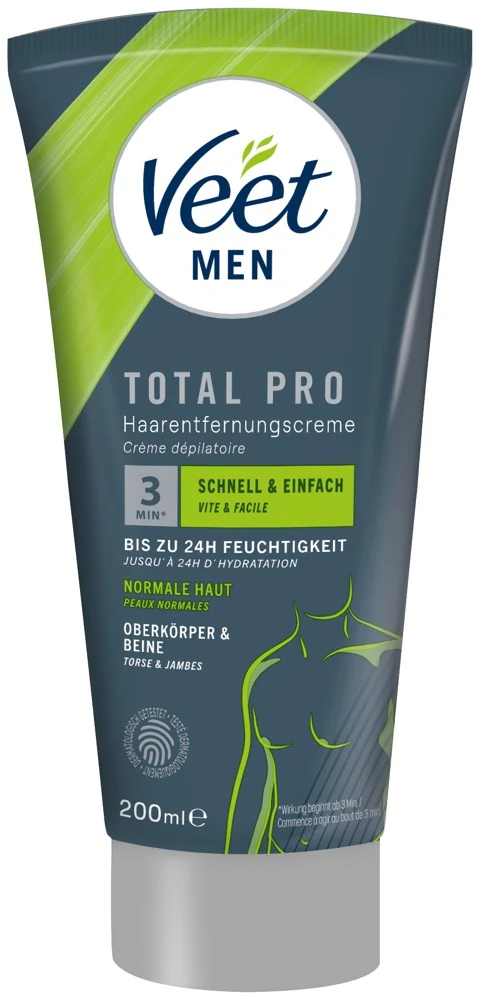 Veet Men TOTAL PRO ontharingscrème 200 ml