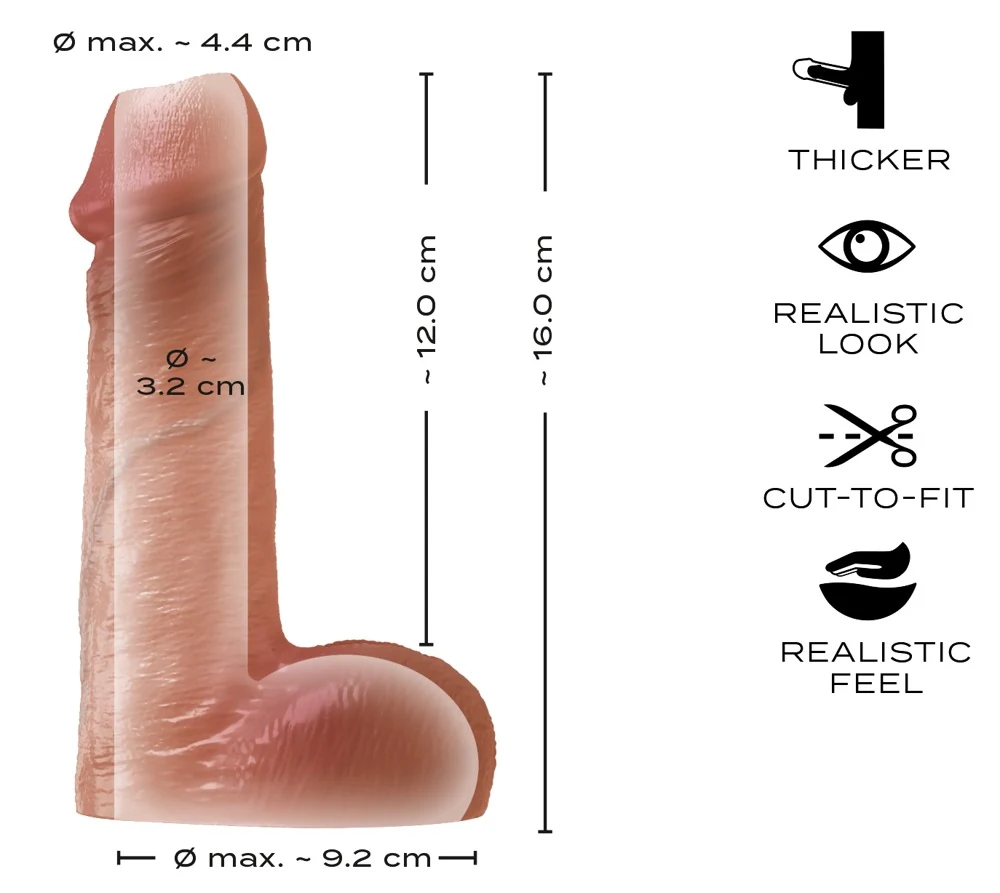 Realistixxx RealSleeve Intense penis- en testikelsleeve