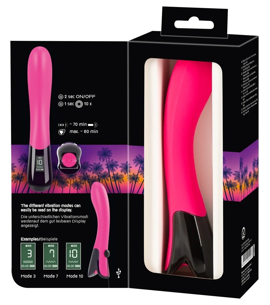 Pink Sunset G-Spot vibrator met display