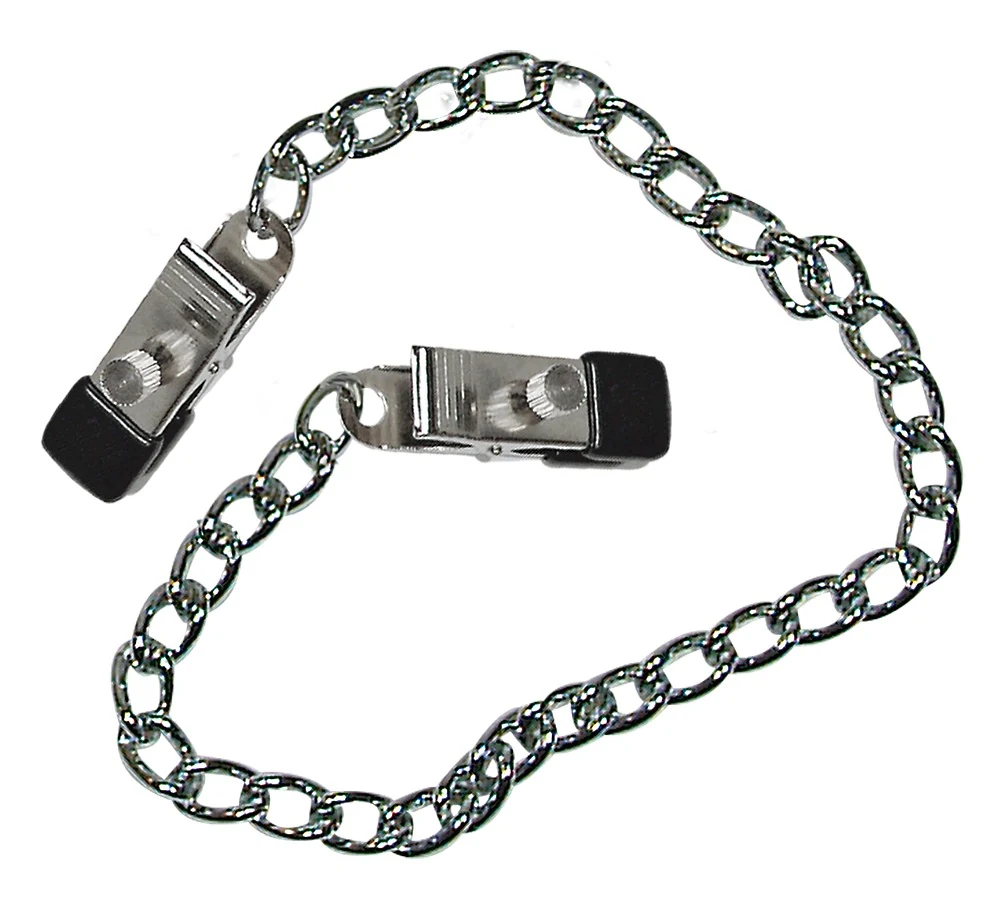 Metalen ketting met verstelbare tepelklemmen