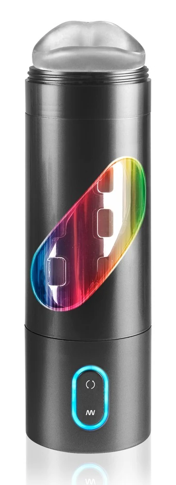 Automatische masturbator met roterende mondopening