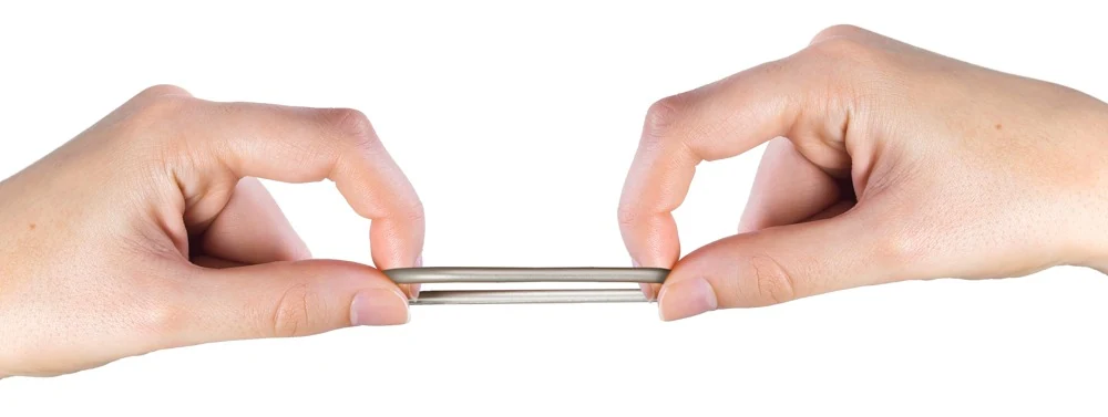Set siliconen penisringen met metalen look