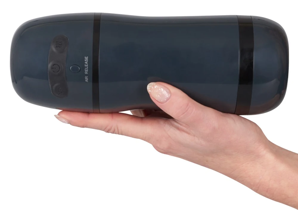 Masturbator met vibratie en zuigfunctie