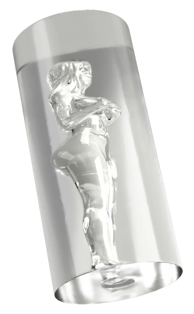 STROKER transparante masturbator met 3D tunnel