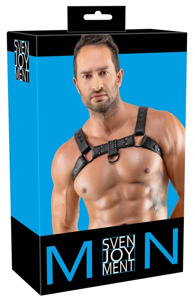 Svenjoyment borstharnas van vegan kunstleer