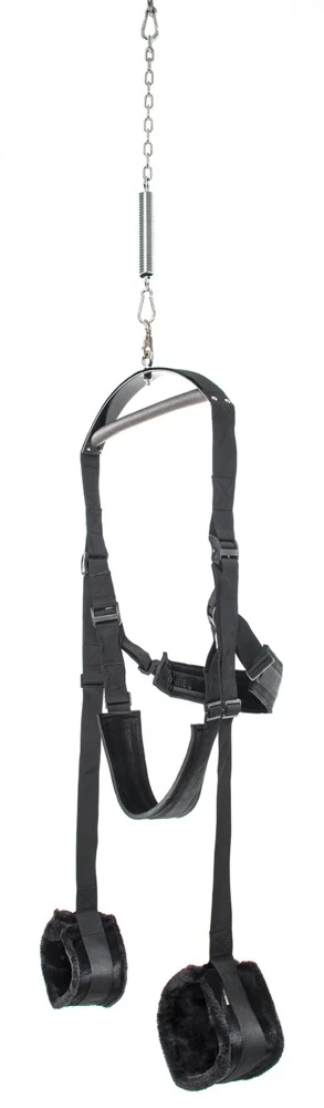 Zwarte love swing met voetlussen