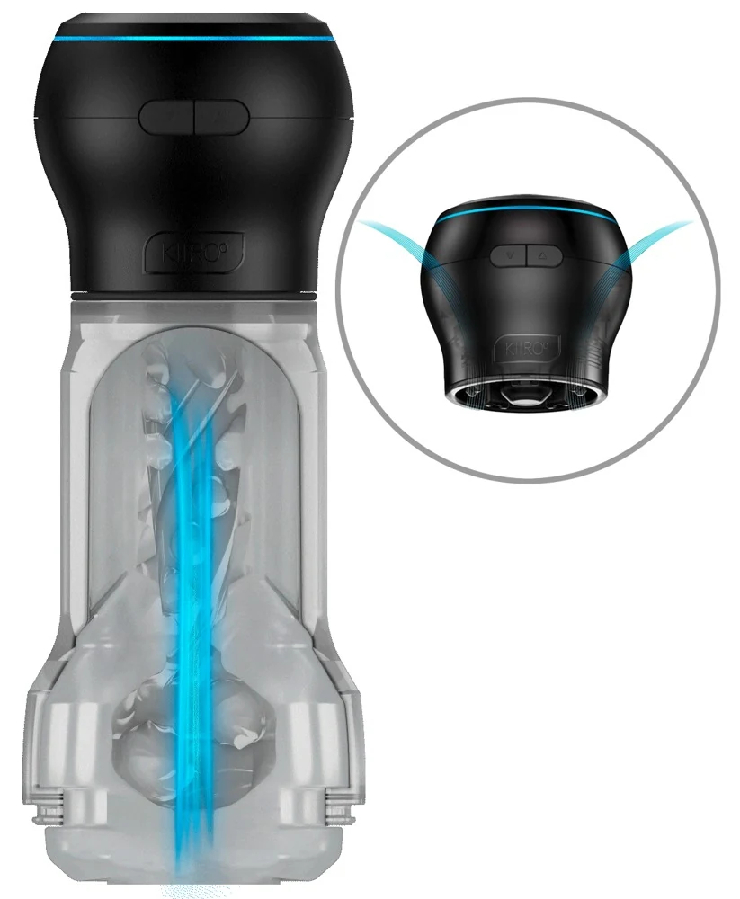 Kiiroo Feel Pocket Stroker Crystal met PowerBlow