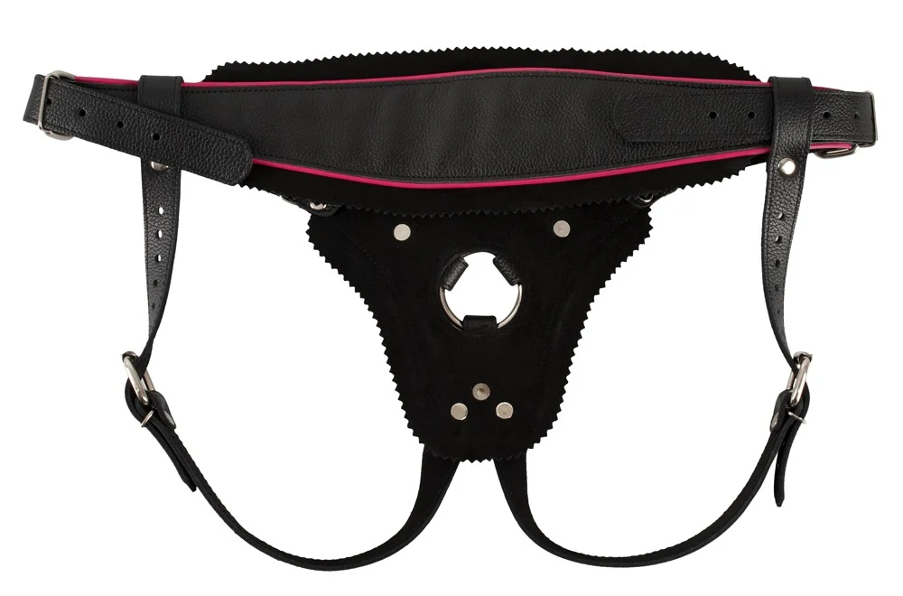 ZADO strap-on harnas van leer en suède