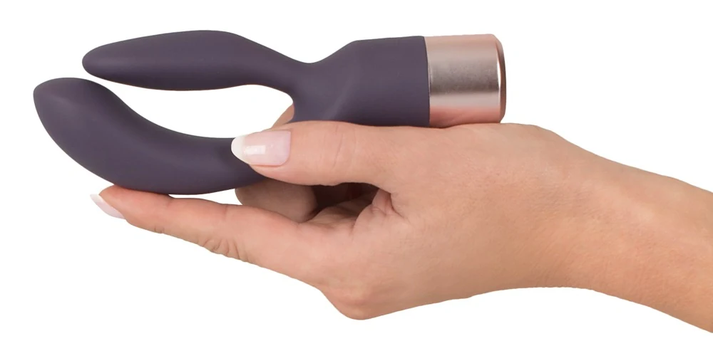 Ergonomische rabbit vibrator met dubbele motor