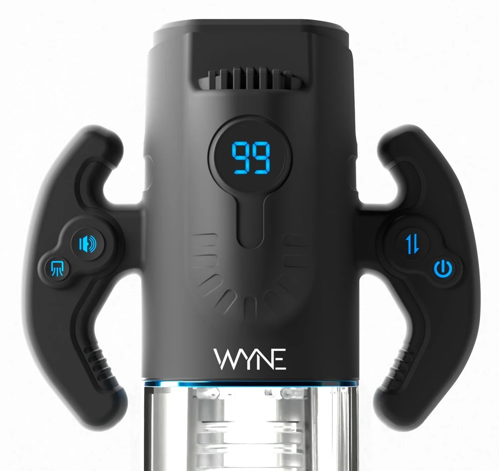 WYNE 11 dubbel gemotoriseerde masturbator met geluid