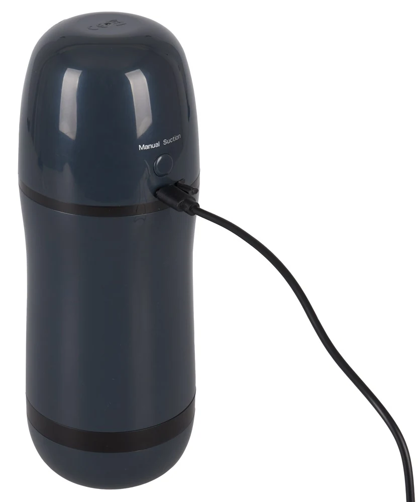 Masturbator met vibratie en zuigfunctie