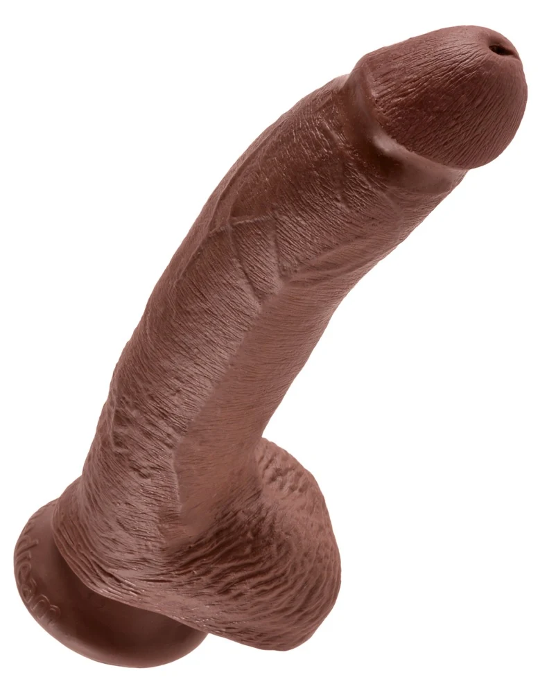 Realistische dildo met zuigvoet 22,9 cm