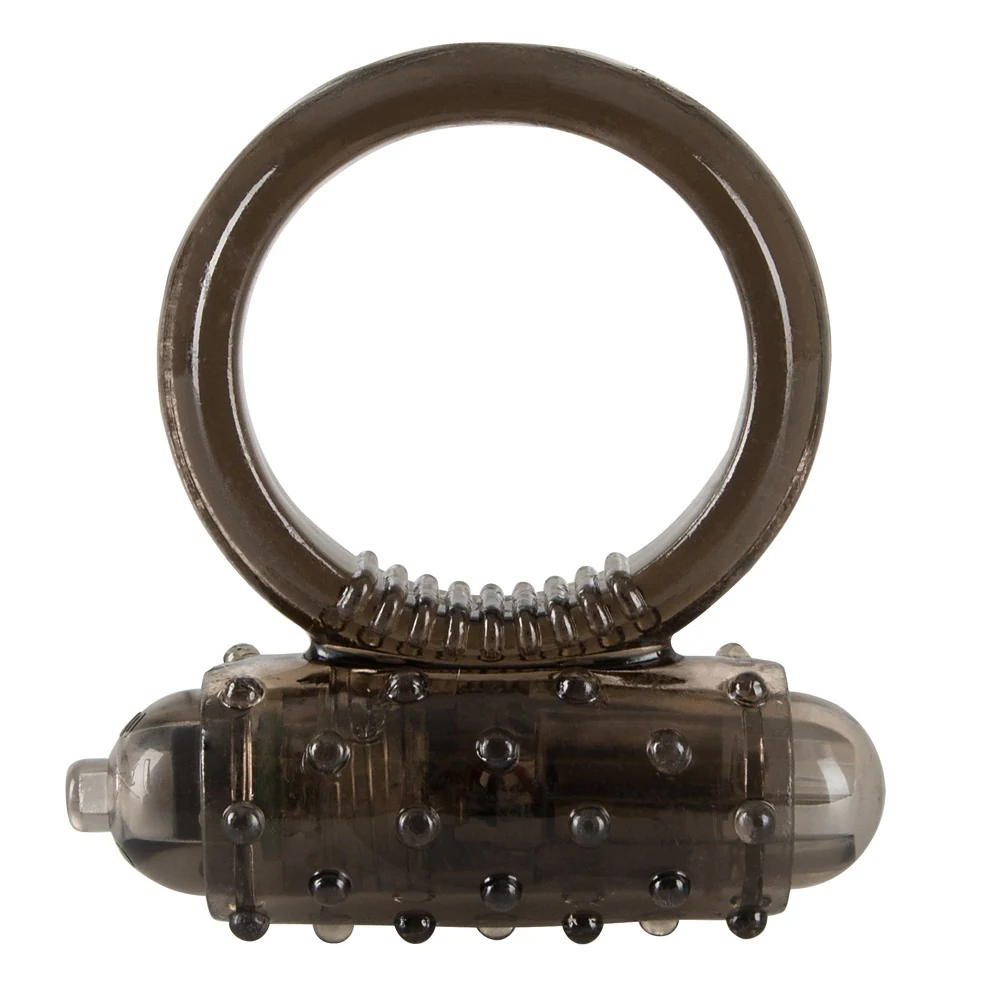 Cockring met verwijderbare minivibrator