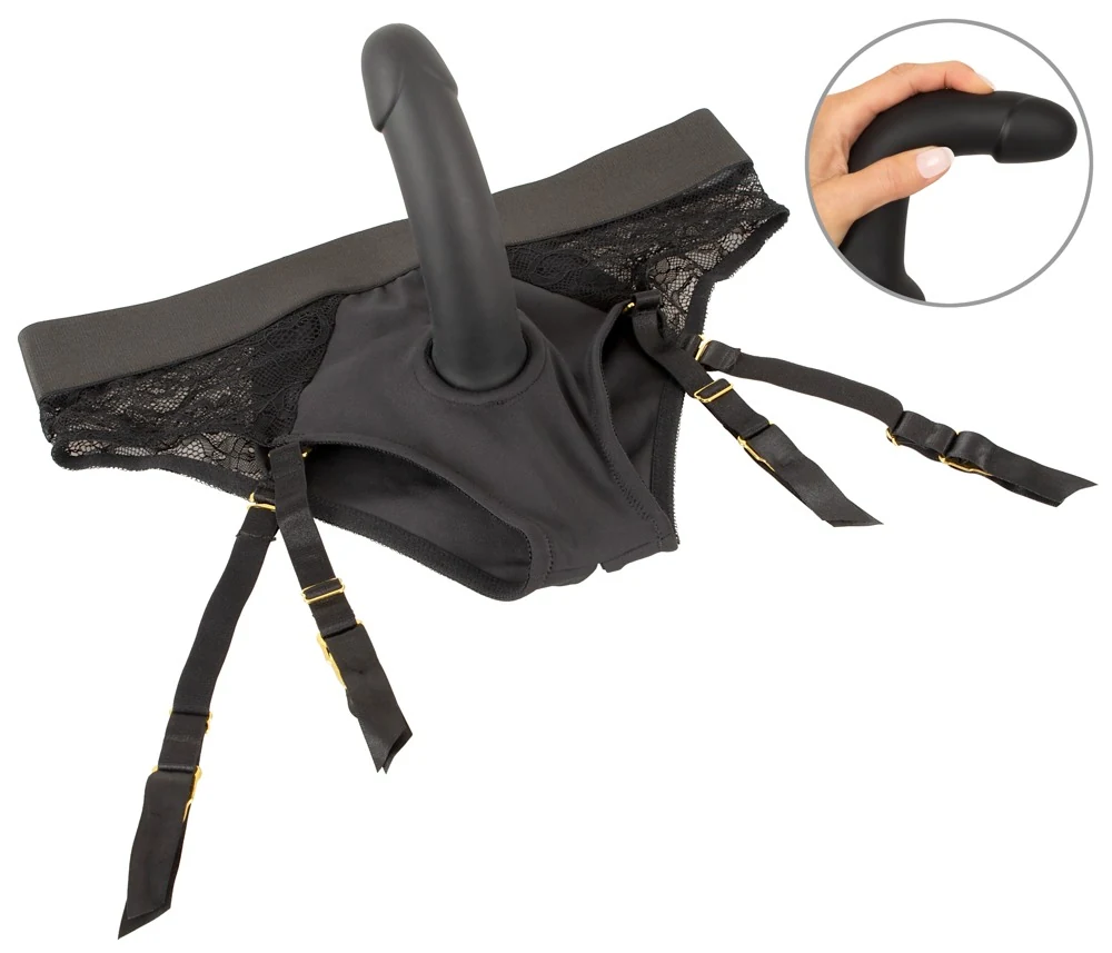 Strap-on slip met siliconen dildo