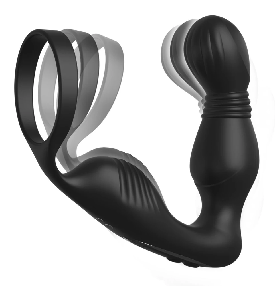 Ass-Gasm Pro P-Spot Milker anaal vibrator met penisring