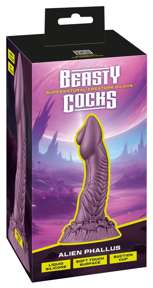 Alien Phallus dildo met zuigvoet
