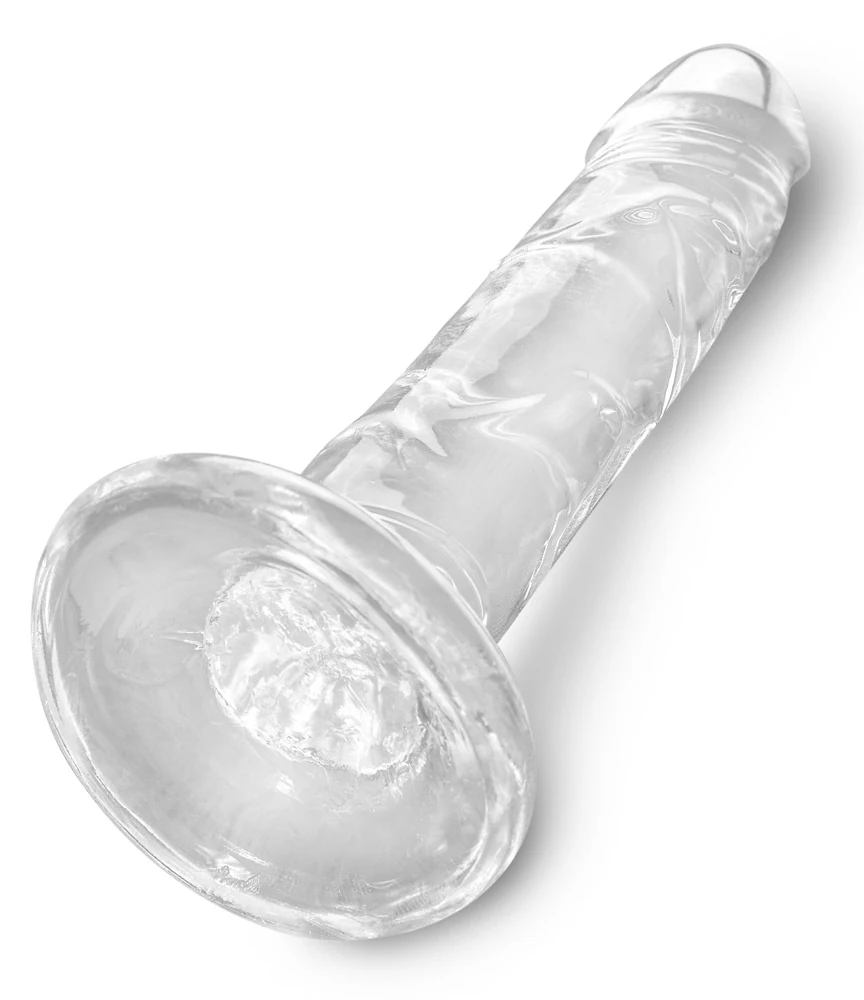 King Cock Clear 6" dildo met zuignap