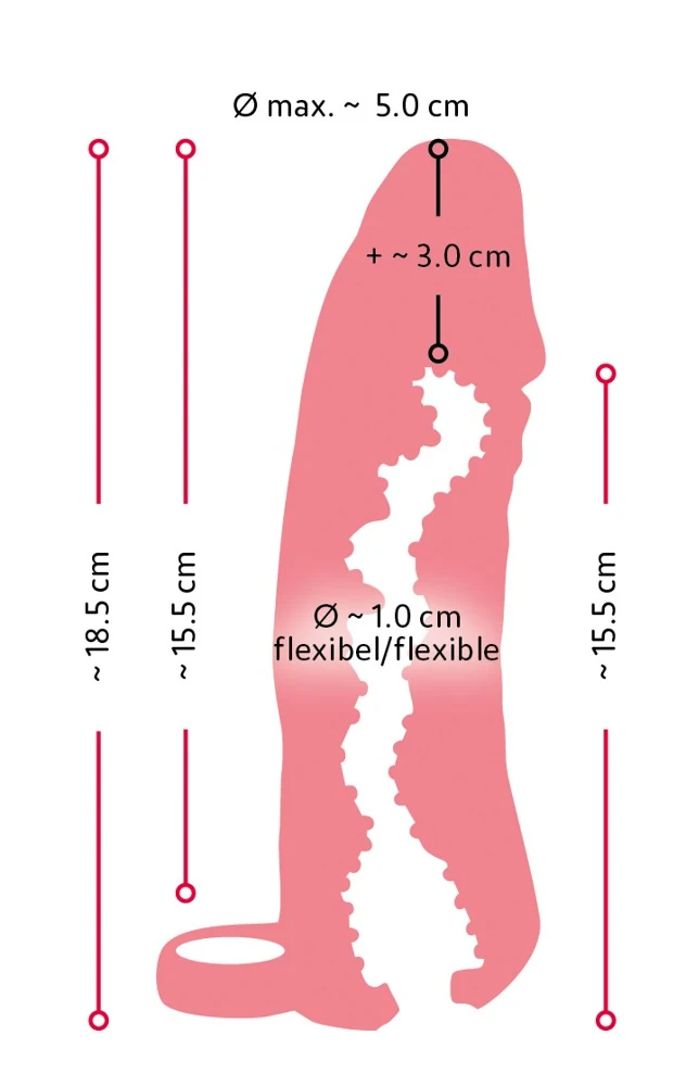 Nature Skin 2-in-1 penis sleeve en masturbator medium