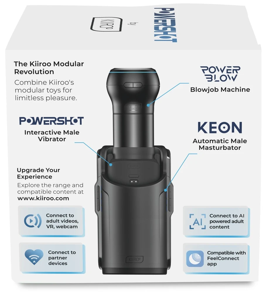 Kiiroo PowerShot interactieve mannelijke vibrator