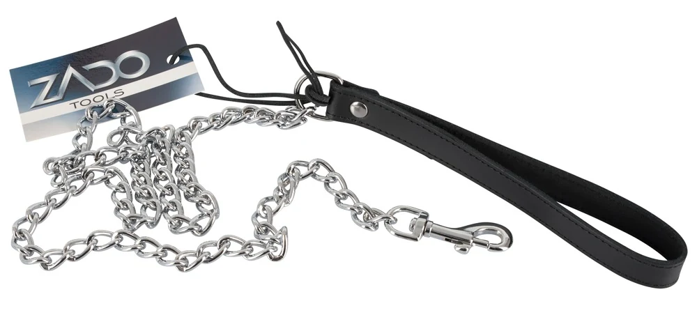 ZADO leiband met metalen ketting 110 cm
