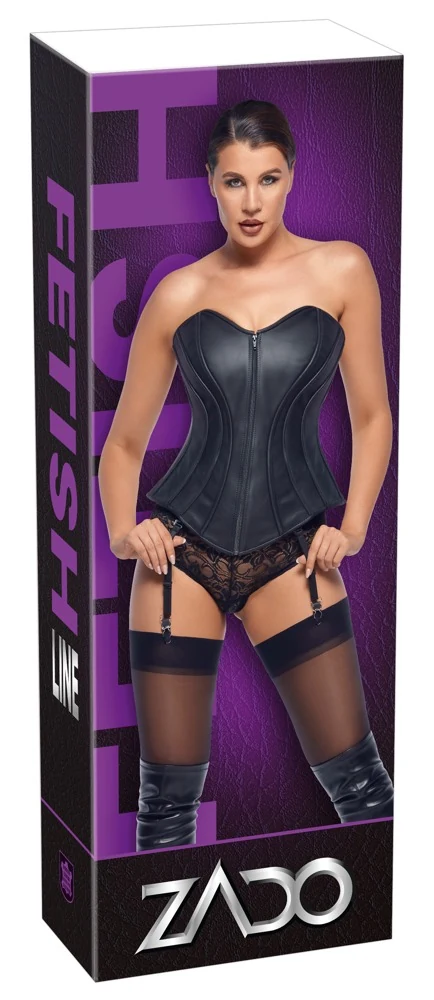 ZADO strapless leren full-bust korset