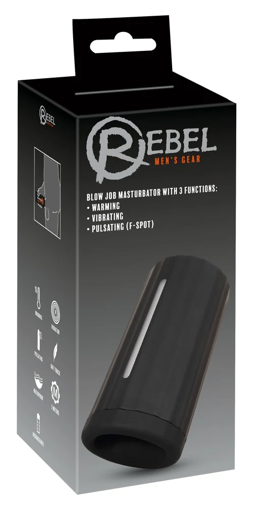 Rebel masturbator met warmte en vibraties
