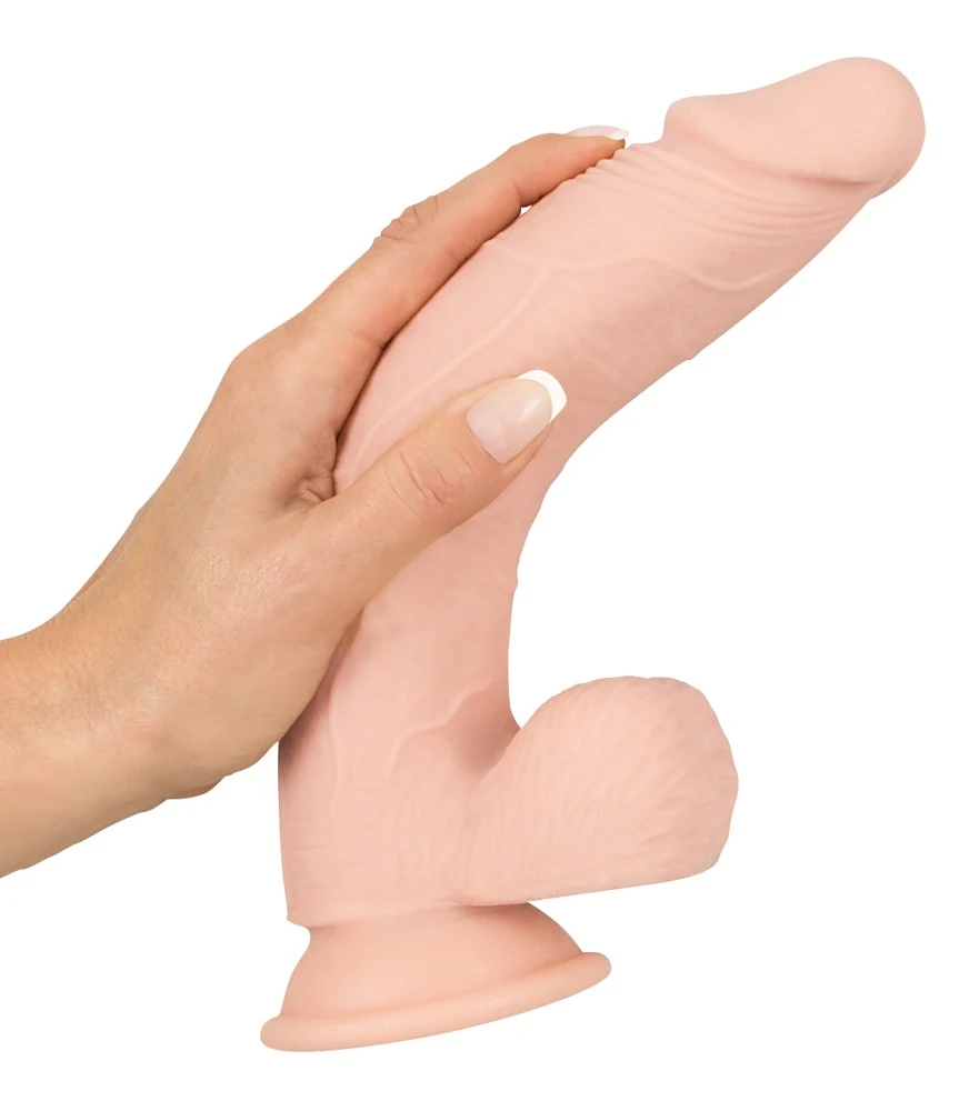 Flexibele dildo met zuigvoet 24 cm