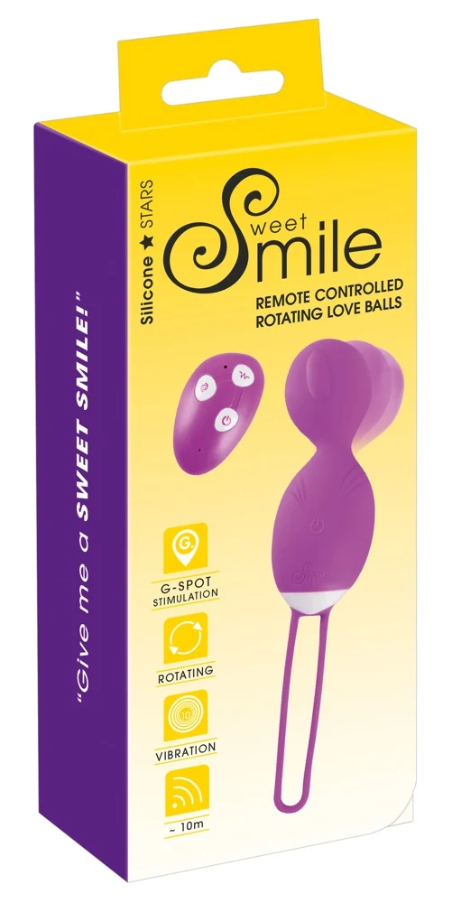 Sweet Smile oplaadbare rotating love ball met afstandsbediening