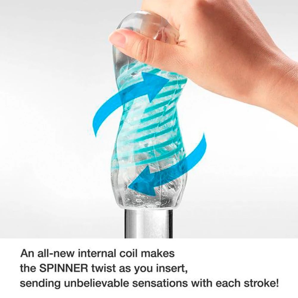 TENGA transparante masturbator spinner
